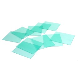 Set di Vetrini Visiere Lenti Protettive Esterne per Casco Maschera da Saldatura MP_M86999 | 10 Pezzi | 113x95 mm | in Plastica | Pezzo di Ricambio